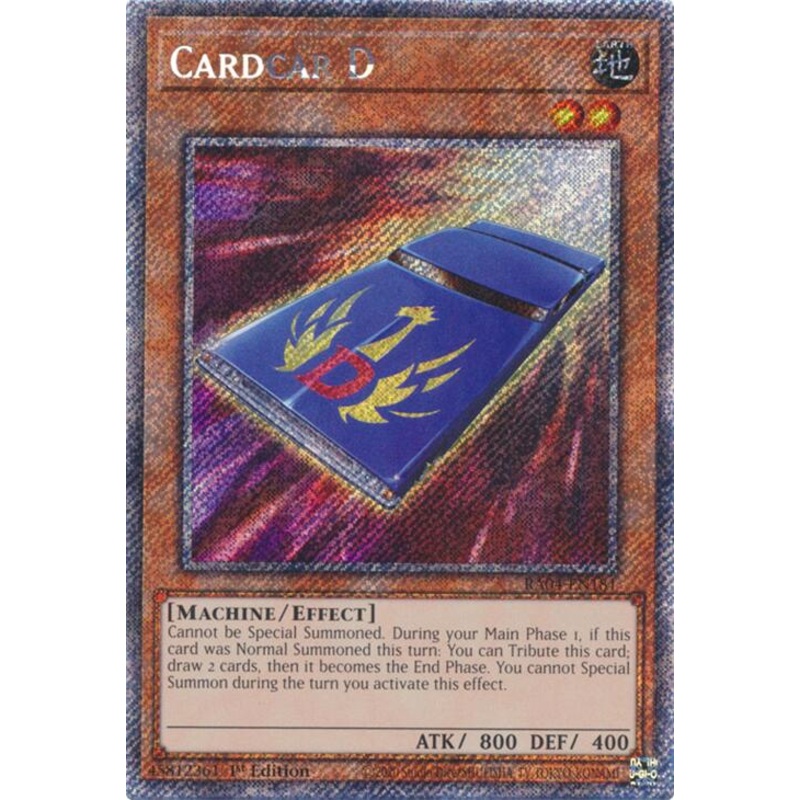 Cardcar D [RA04-EN181] Platinum Secret Rare