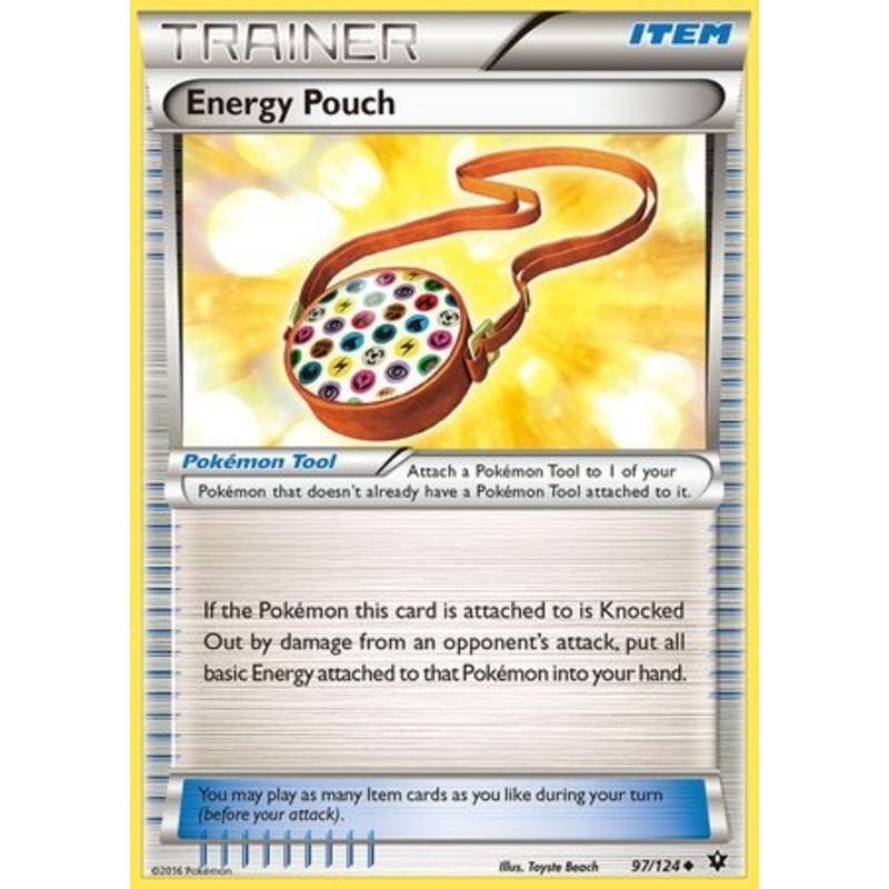 Energy Pouch 97/124 Uncommon Reverse Holo Pokemon Card (XY Fates Collide)
