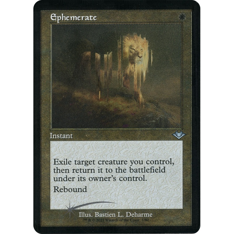 Ephemerate (Retro Frame) (Foil Etched) [MH1 – 1] Lightly Played English Foil