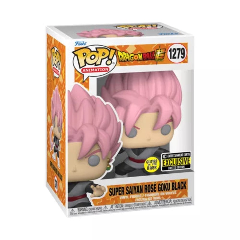 Funko Pop! Animation: Dragon Ball Super – Super Saiyan Rose Goku Black #1279 (Entertainment Earth Exclusive) (GITD)
