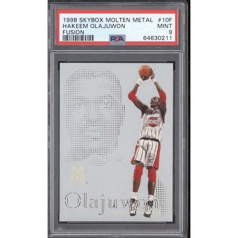 Hakeem Olajuwon 1998-1999 Skybox Molten Metal 10F Fusion PSA 9