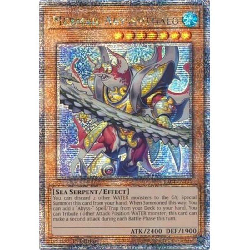 Mermail Abyssmegalo (Quarter Century Secret Rare) [RA04-EN191] – Quarter Century Stampede 1st Edition – Quarter Century Secret Rare