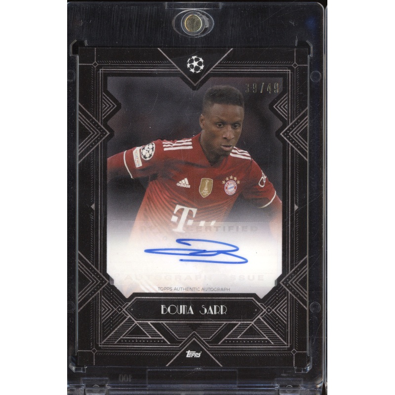 Bouna Sarr 2021-22 Topps Deco Autograph Black 39/49
