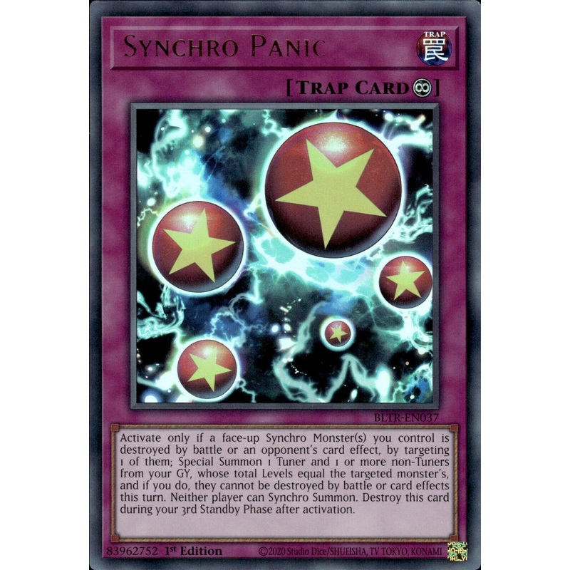Synchro Panic [BLTR-EN037] Ultra Rare
