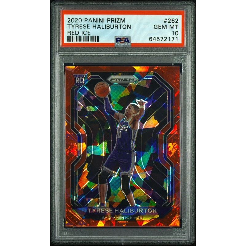 TYRESE HALIBURTON | 2020 PANINI PRIZM 262 | RED ICE | PSA GEM MT 10