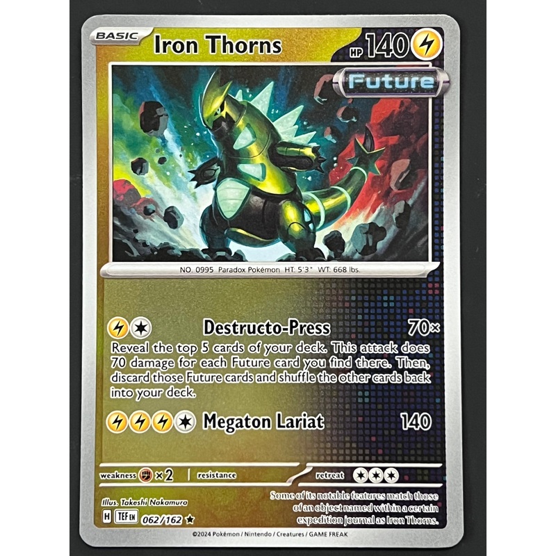 062/162 Iron Thorns – Pokmon Temporal Forces Rare Reverse