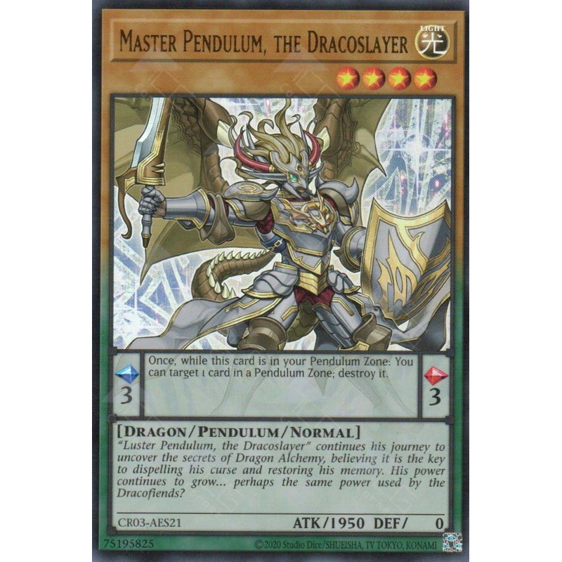 CR03-AES21 Master Pendulum, the Dracoslayer (UR) (Copy) single
