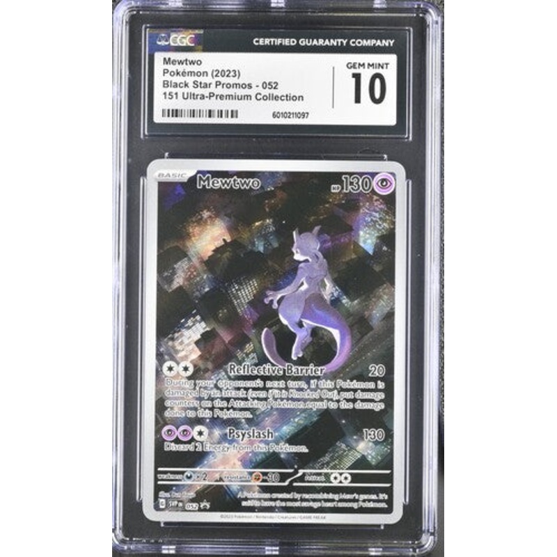 MEWTWO BLACK STAR PROMOS 151 ULTRA-PREMIUM COLLECTION #52 2023 ENGLISH CGC GEM MINT 10