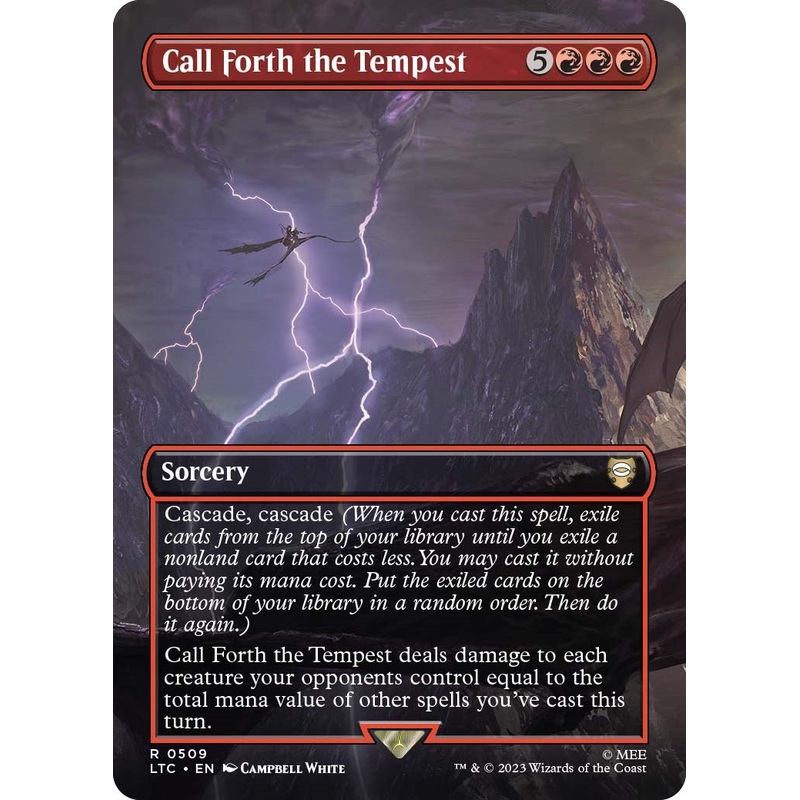 Call Forth the Tempest (Borderless) [LTC – 509] Lightly Played English Normal