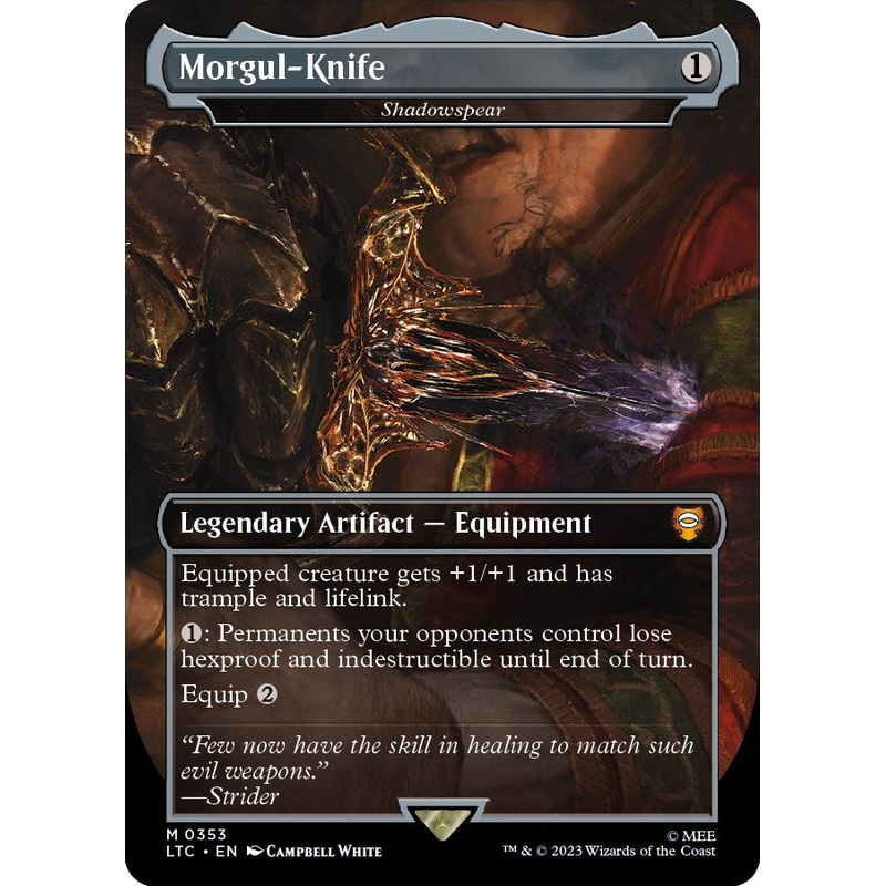 Morgul-Knife – Shadowspear [LTC – 353] Lightly Played English Foil