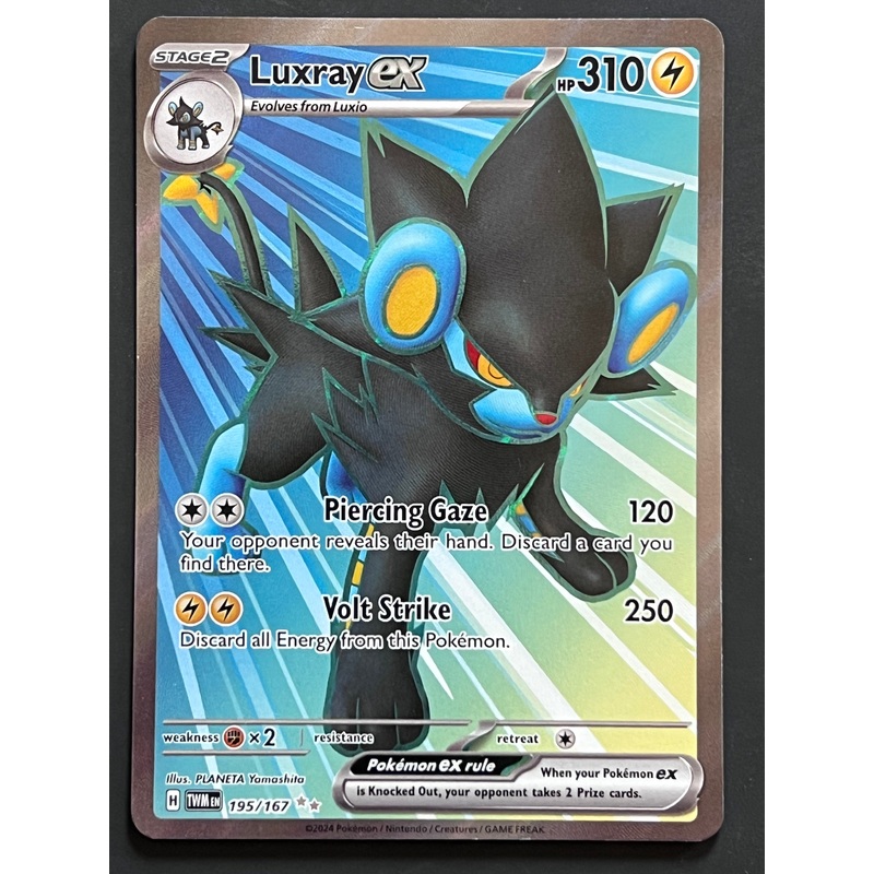 195/167 Luxray Ex – Pokmon Twilight Masquerade Ultra Rare