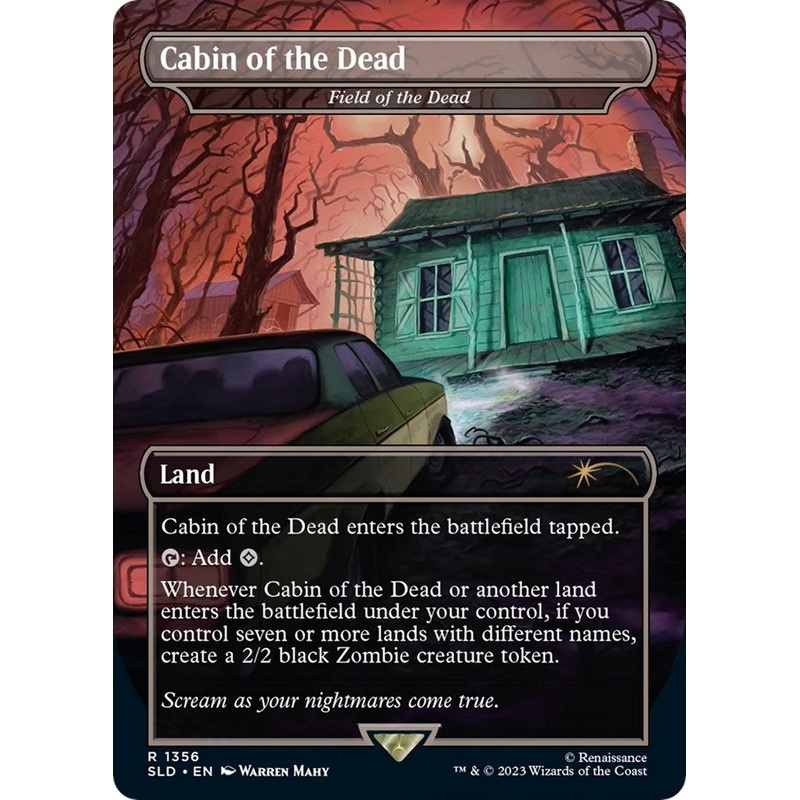 Cabin of the Dead – Field of the Dead [SLD – 1356] Lightly Played English Foil