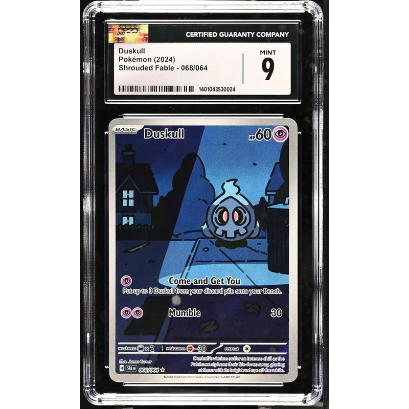 DUSKULL SHROUDED FABLE #068/064 ILLUSTRATION RARE HOLO 2024 ENGLISH CGC 9