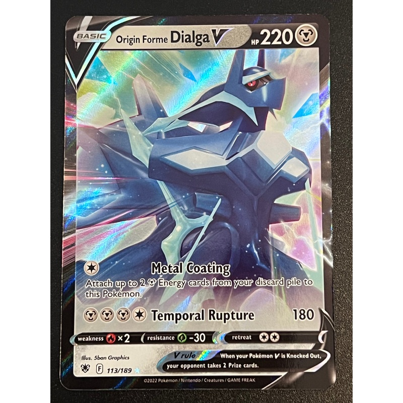 Origin Forme Dialga V – 113/189 Astral Radiance Rare Holo