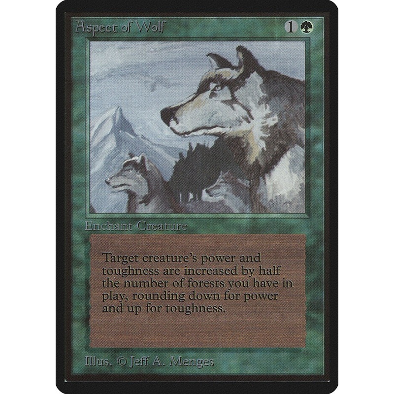 Aspect of Wolf [LEB – N/A] Moderately Played English Normal