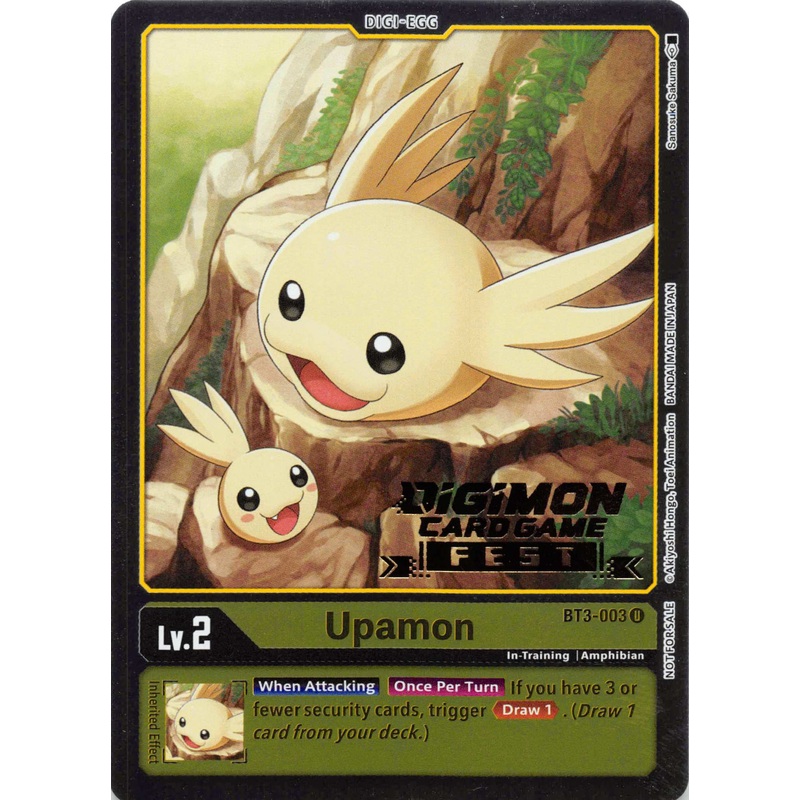 Upamon – BT3-003 (Digimon Card Game Fest 2022) [BT3-003] [Release Special Booster] Foil