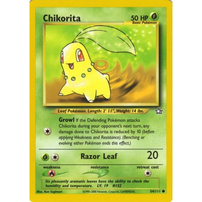 Chikorita 54/111 Neo Genesis Uncommon