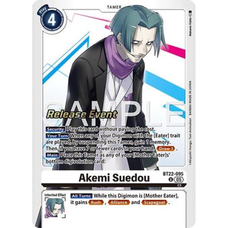 Akemi Suedou (BT22-095) – [Cyber Eden Release Event Cards] Foil Near Mint