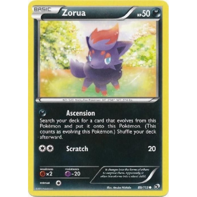 Zorua 89/113 – Pokemon Legendary Treasures Common Card