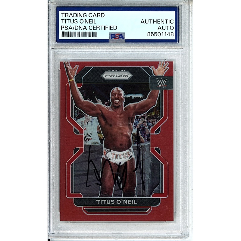 2022 PRIZM TITUS O’NEIL #183 RED /299 PSA DNA AUTO