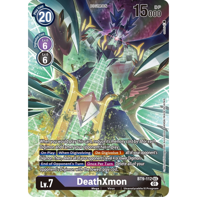 DeathXmon (Alternate Art) [BT9-112 SEC] [X Record] Foil Near Mint