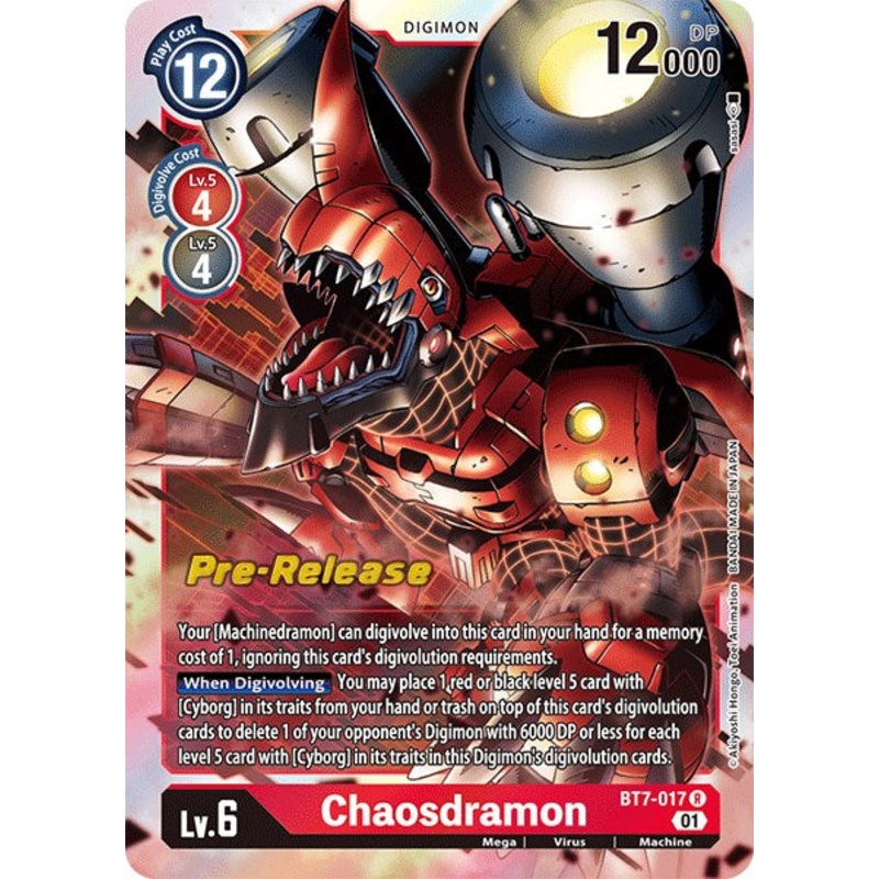 Chaosdramon [BT7-017] [Next Adventure Pre-Release Cards] Foil