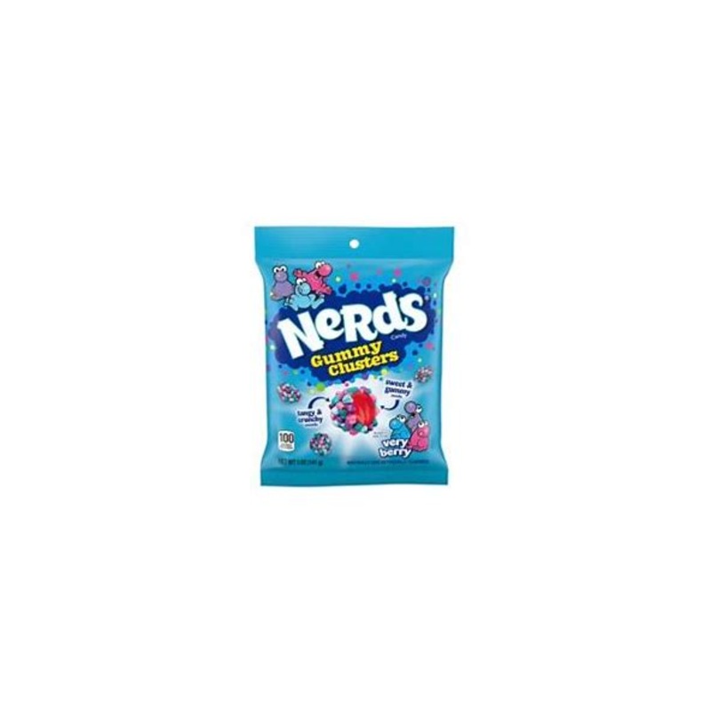 Nerds Very Berry Gummy Clusters 3oz Peg Bag (SNG12)