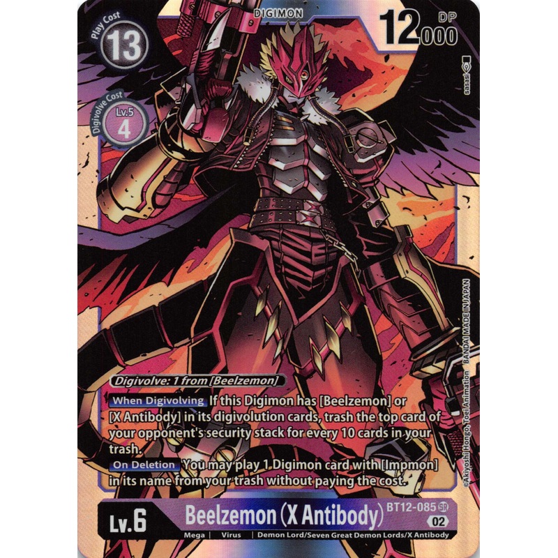 Beelzemon (X Antibody) [BT12-085] [Across Time] Foil