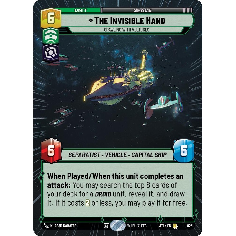 The Invisible Hand – Crawling With Vultures (823) (Hyperspace Foil) (823) [Jump to Lightspeed]