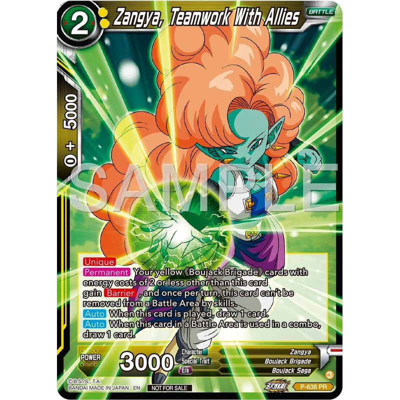 Zangya, Teamwork With Allies (Zenkai Series Tournament Pack Vol.9) (P-638) [Promotion Cards]