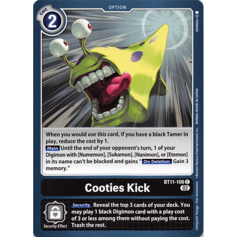 Cooties Kick [BT11-106] [Dimensional Phase] Foil