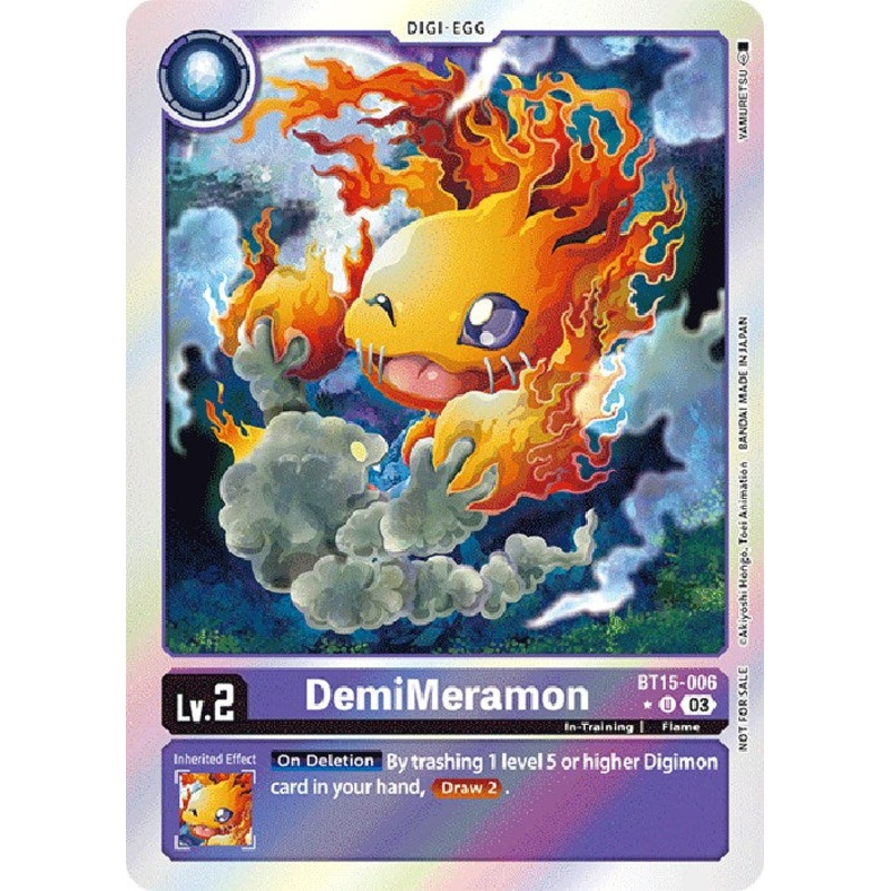 DemiMeramon (Exceed Apocalypse Box Promotion Pack) [BT15-006 U] [Exceed Apocalypse] Foil Near Mint
