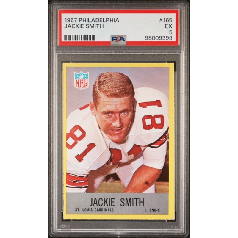 1967 PHILADELPHIA JACKIE SMITH #165 PSA EX 5