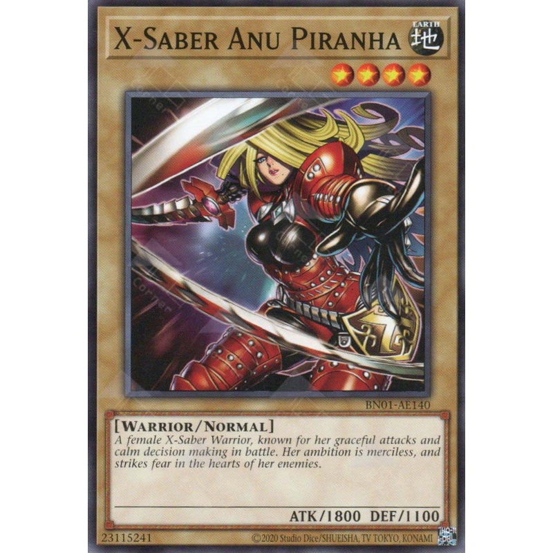 BN01-AE140 X-Saber Anu Piranha (N) single
