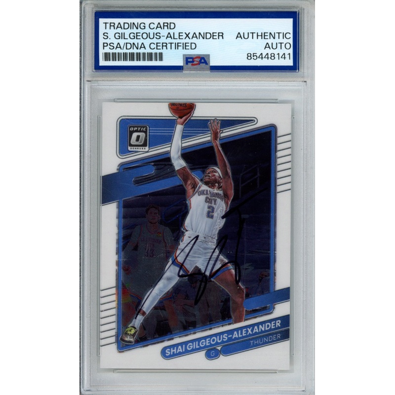 2021 OPTIC SHAI GILGEOUS ALEXANDER #147 SIGNED PSA DNA