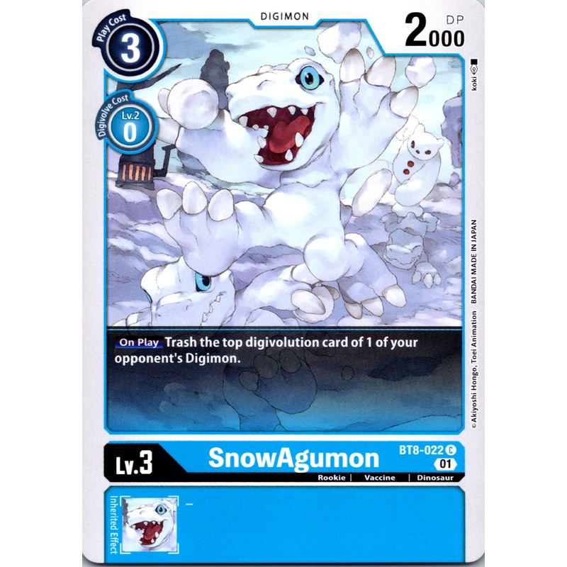 SnowAgumon [BT8-022] [New Awakening] Normal
