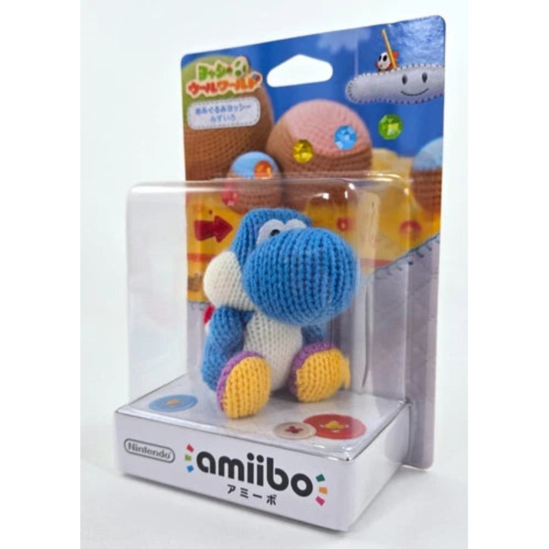 [Pre-Owned] Nintendo Amiibo: Yoshi’s Wooly World – Blue Yoshi