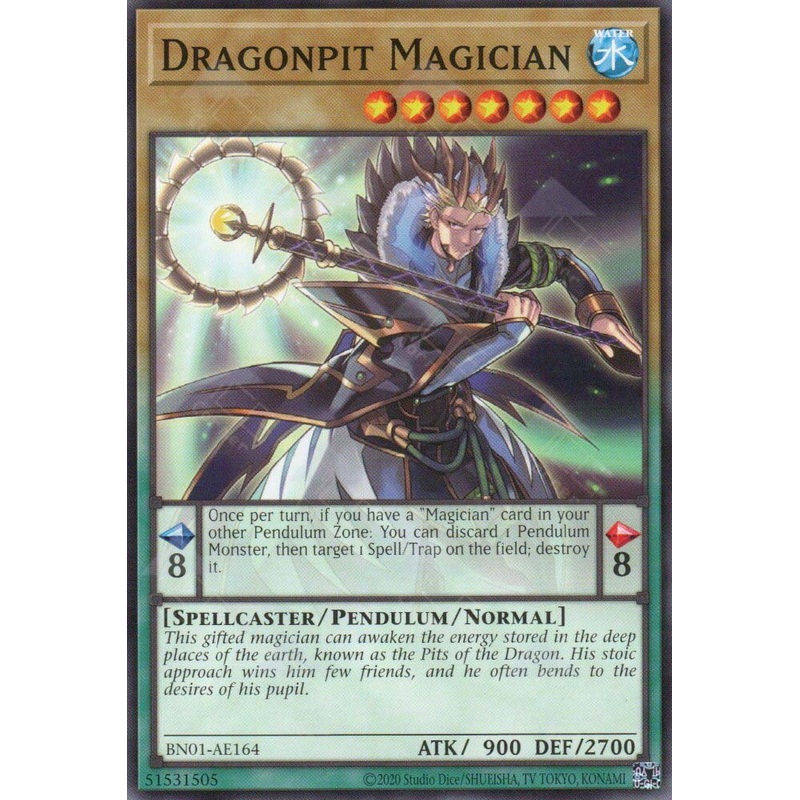 BN01-AE164 Dragonpit Magician (N) single