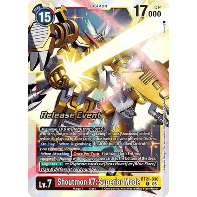 Shoutmon X7: Superior Mode [BT21-030] [World Convergence Release Event Cards]