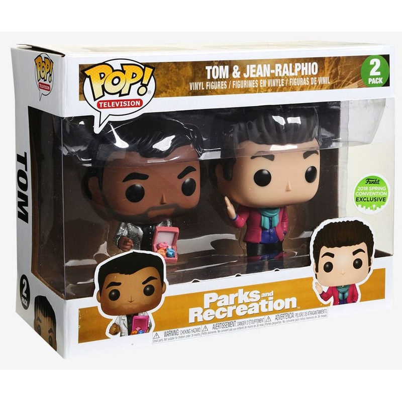 Funko Pop Television: Parks and Recreation – Tom & Jean-Ralphio (2018 Spring Convention) 2 Pack (DAMAGED)