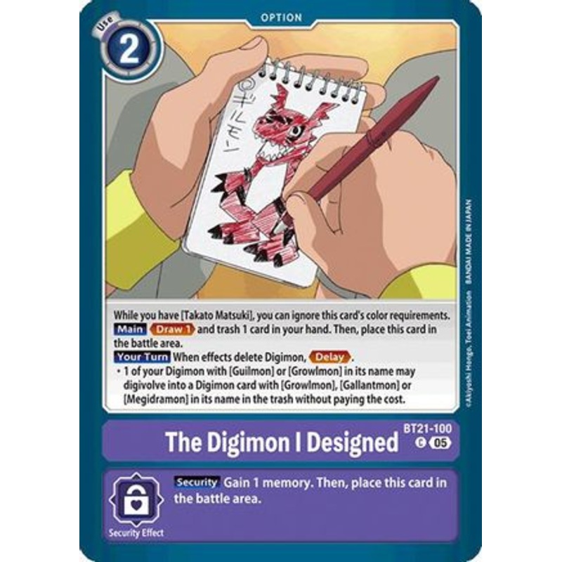 The Digimon I Designed [BT21-100] [World Convergence]