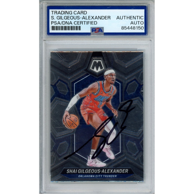2023 MOSAIC SHAI GILGEOUS ALEXANDER #85 SIGNED PSA DNA