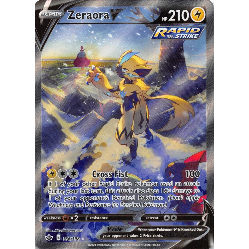 Zeraora V (166/198) [Sword & Shield: Chilling Reign]