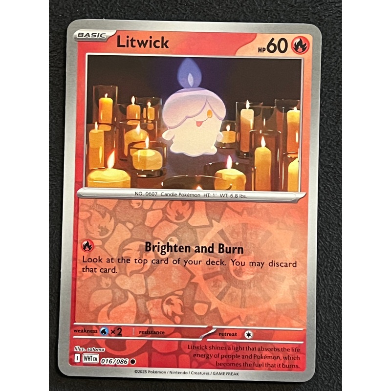 016/086 Litwick – Pokmon White Flare Common Reverse