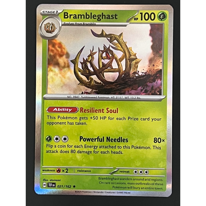021/162 Brambleghast – Pokmon Temporal Forces Rare Holo
