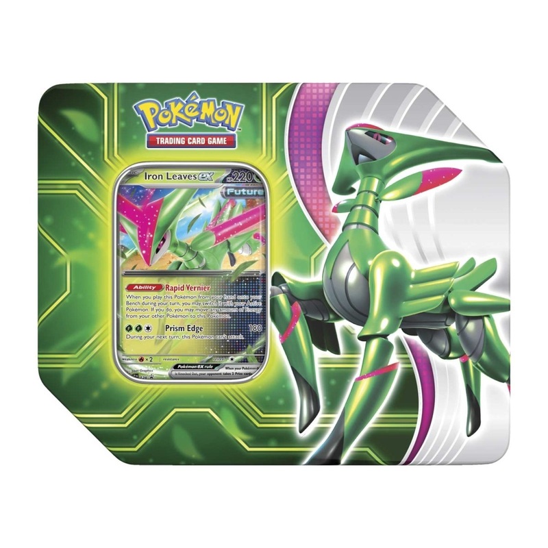Pokmon TCG: Paradox Clash Tin (Iron Leaves ex) Sealed
