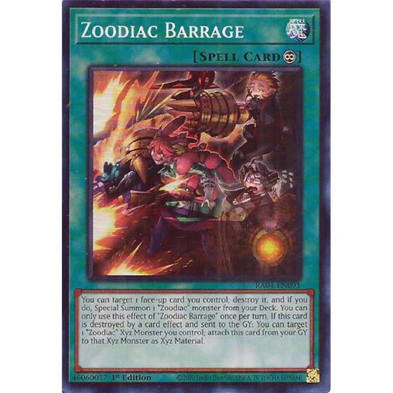 Zoodiac Barrage [RA04-EN091] Super Rare