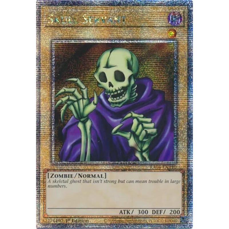 Skull Servant (1st Edition) (Quarter Century Secret Rare) –  RA04-EN110