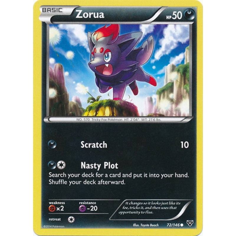 Zorua 72/146 – Pokemon XY Common Card