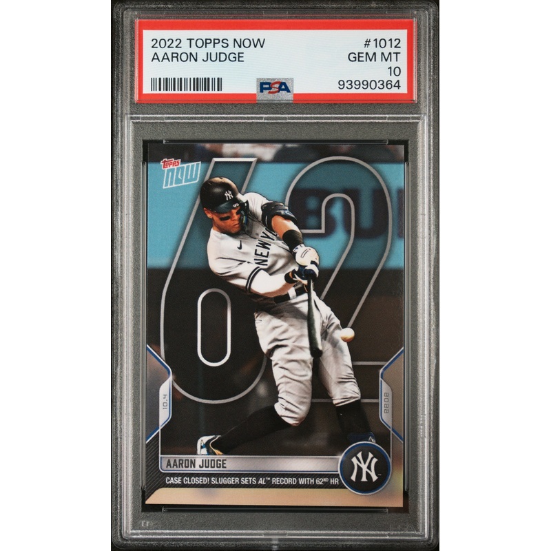 AARON JUDGE | 2022 TOPPS NOW 1012 | PSA GEM MT 10